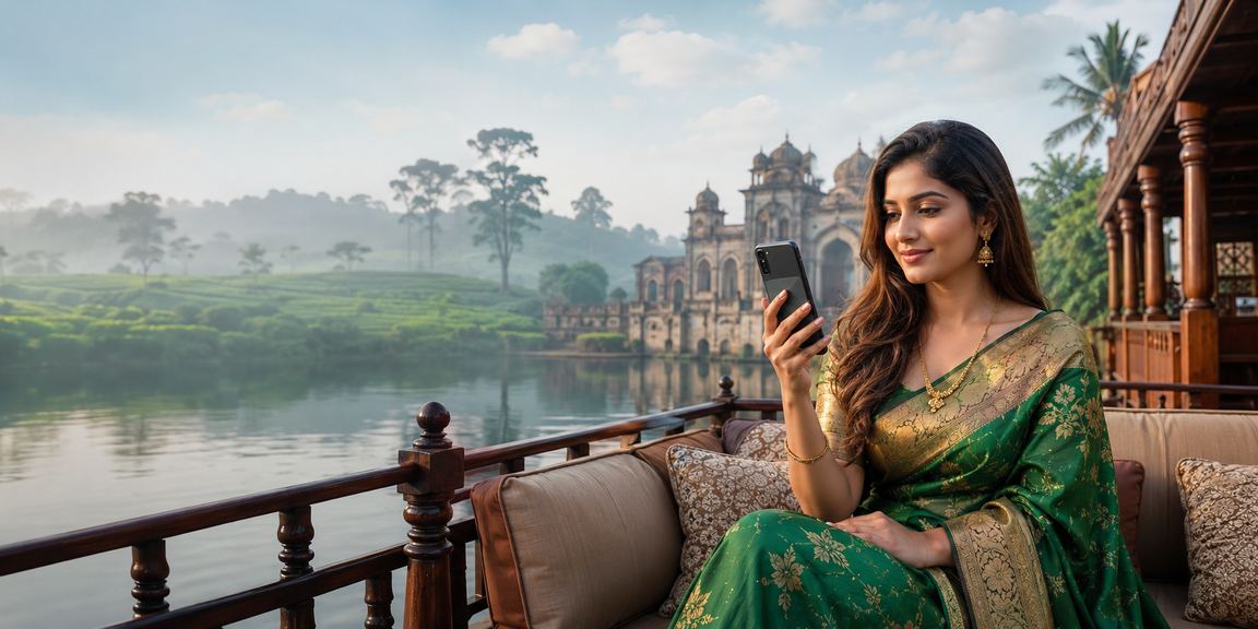 সোনারগাঁওয়ের চা বাগানে লটারি গেম খেলছেন বাংলাদেশি ব্যবহারকারী